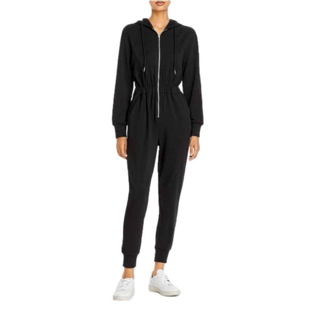 Like NEW WeWoreWhat black hooded jumpsuit sz XS - staple item - REVOLVE